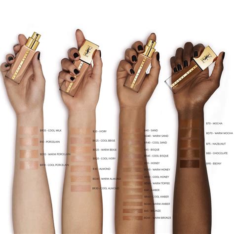 YSL beauty foundation shades